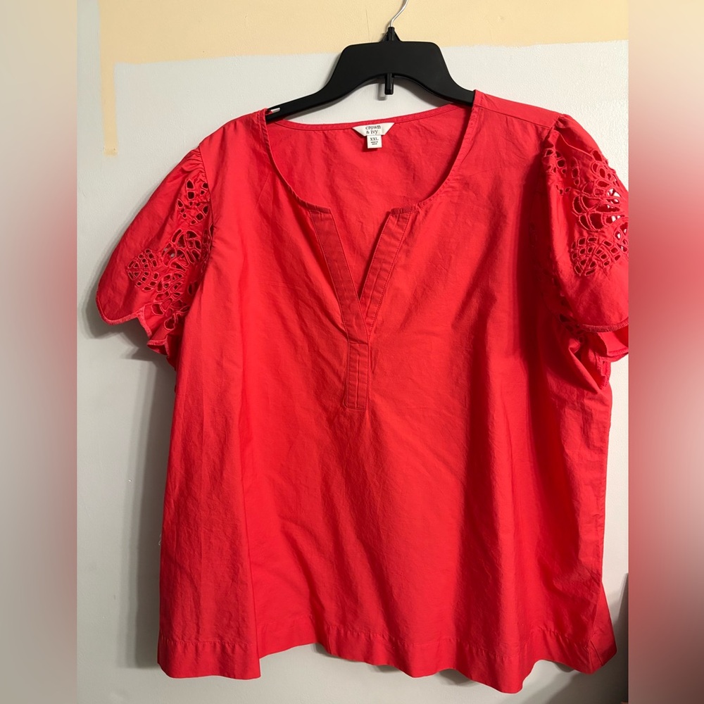 Crown & Ivy, size XXL, worn maybe twice, EUC, pink/coral color